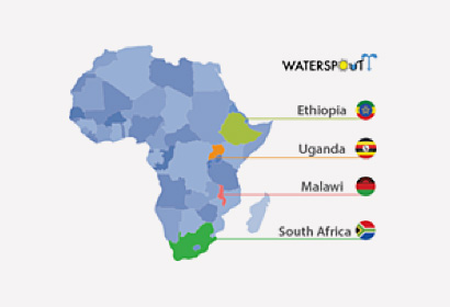 7 Water for Africa Map of countries where WATERSPOUTT is active