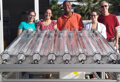 Prototype Solar Rainwater Reactor